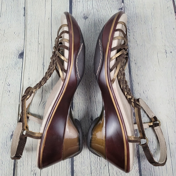 JAMBU | Acapulco Short Wedge Design woven strappy open toe sandals - Picture 3 of 10